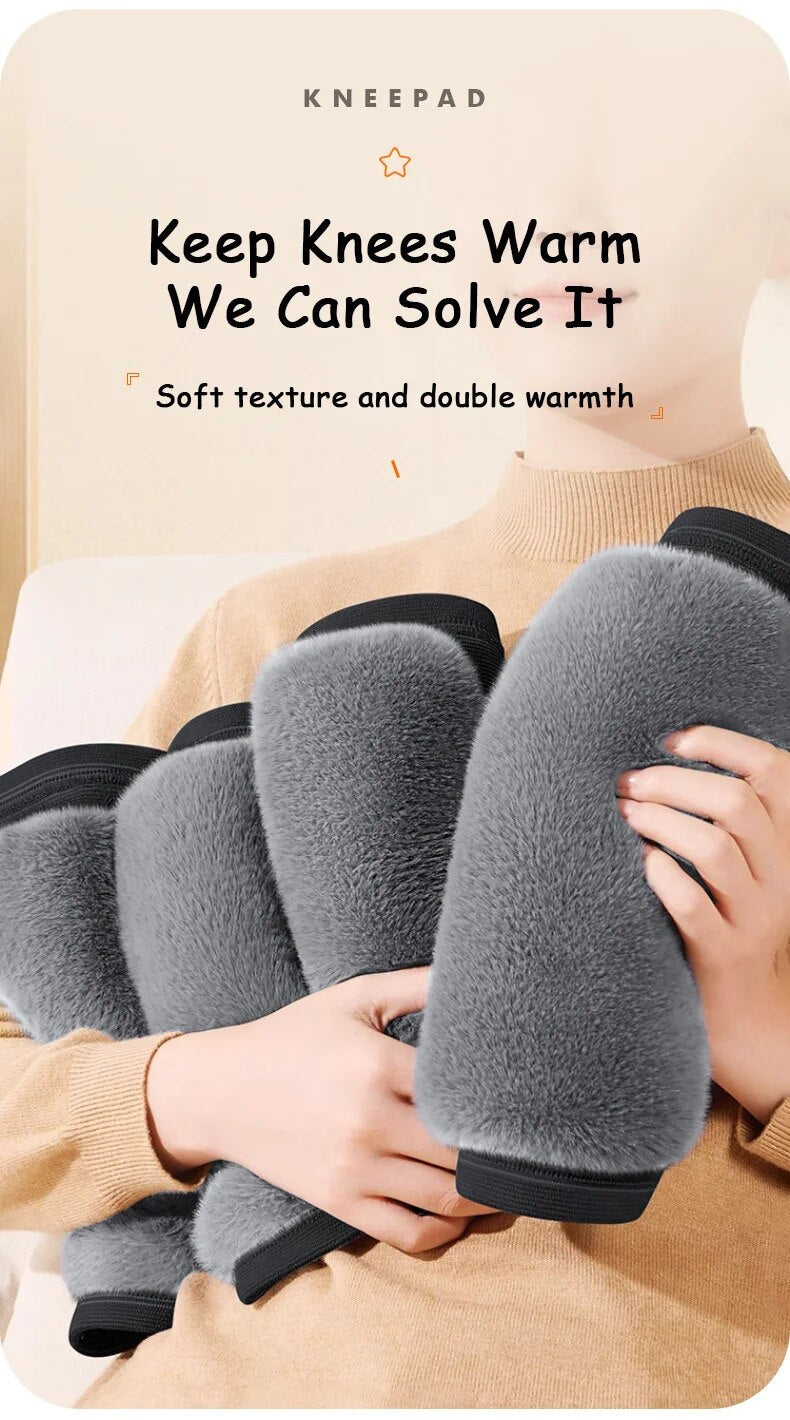 2 Pcs Wool Winter Cashmere Kneecap - 2 Pcs Warm Knee Cap