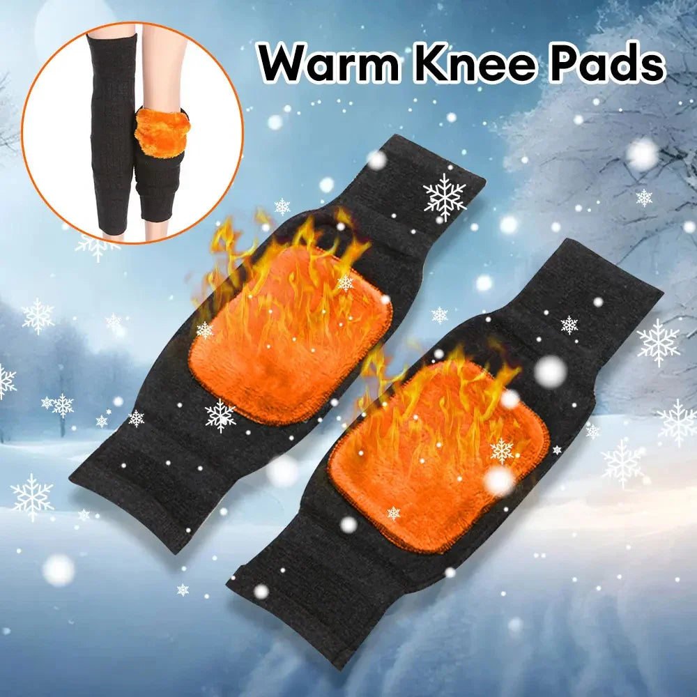 2 Pcs Wool Winter Cashmere Kneecap - 2 Pcs Warm Knee Cap