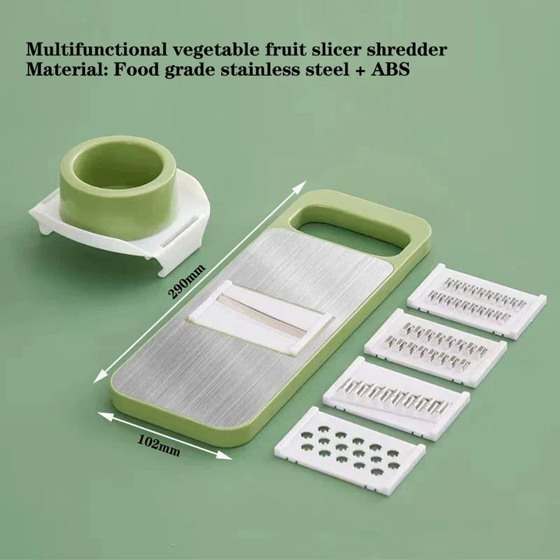 5 in 1 - Vegetable Slicer Stainless Steel