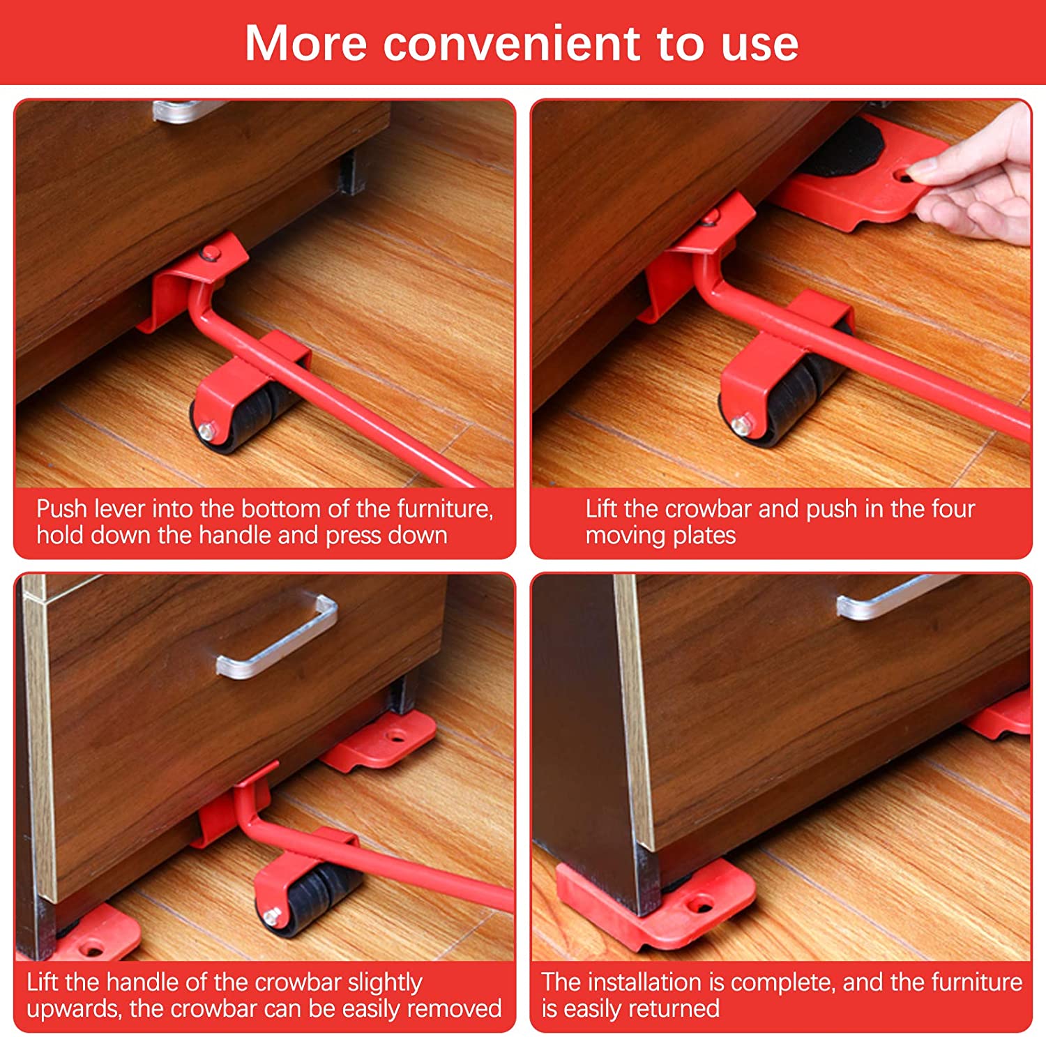 Set of 5 Furniture Lifter Moving Tool - (IMPORTED)