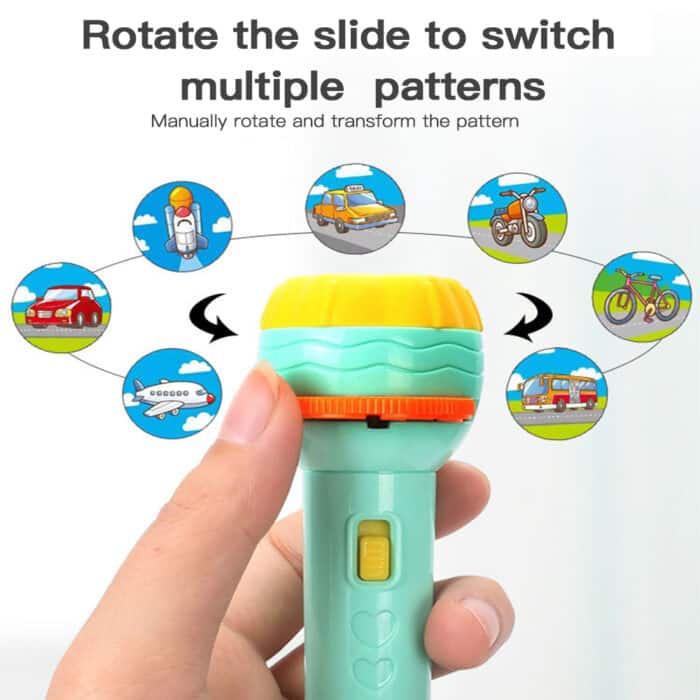 A3 Flashlight Projector Torch Lamp Toy Cute Cartoon Creativity Toy