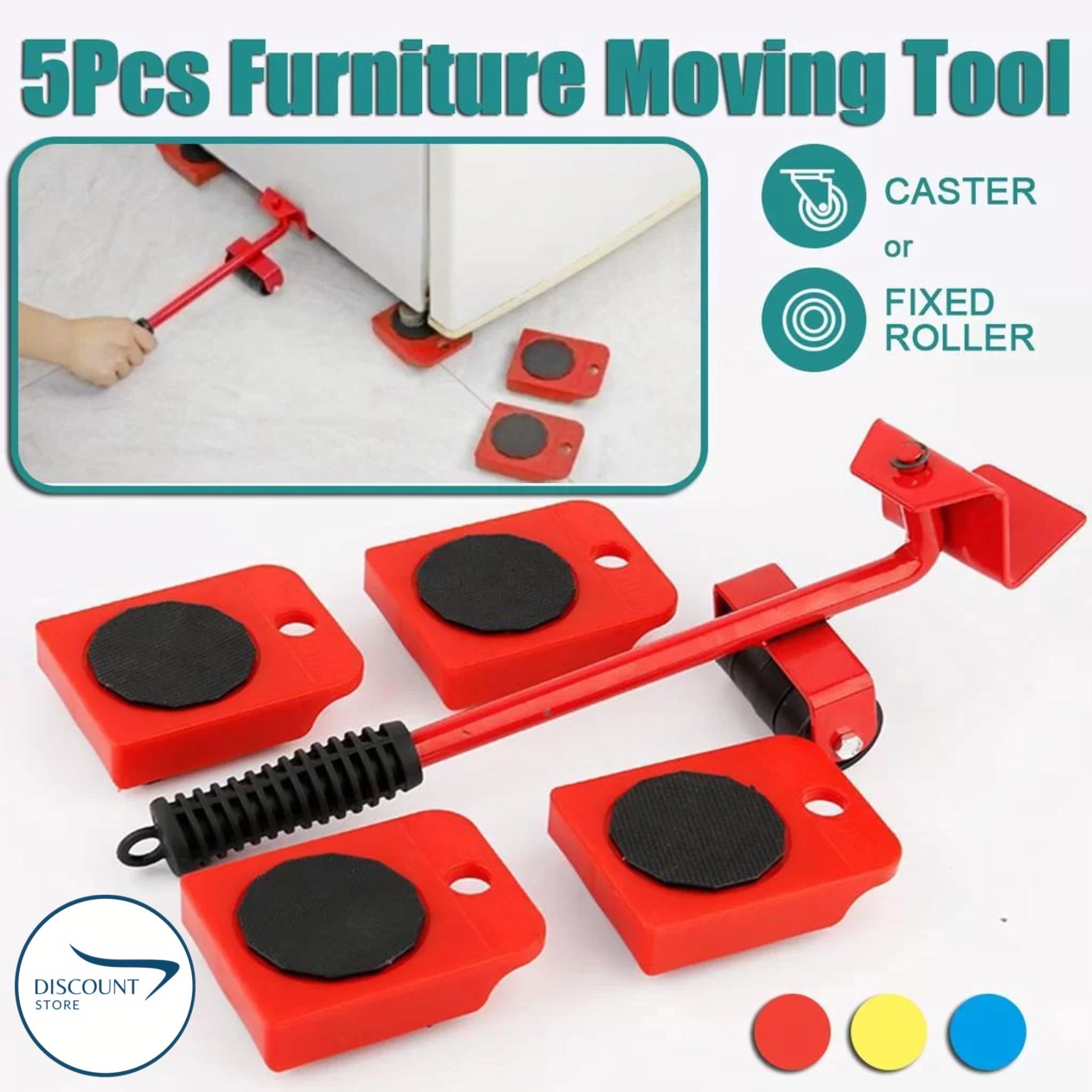 Set of 5 Furniture Lifter Moving Tool - (IMPORTED)