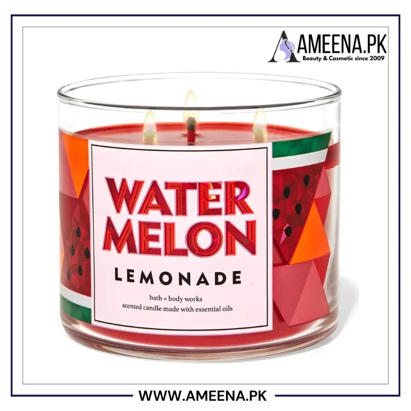 Bath & Body Works Watermelon Lemonade 3-Wick Candle